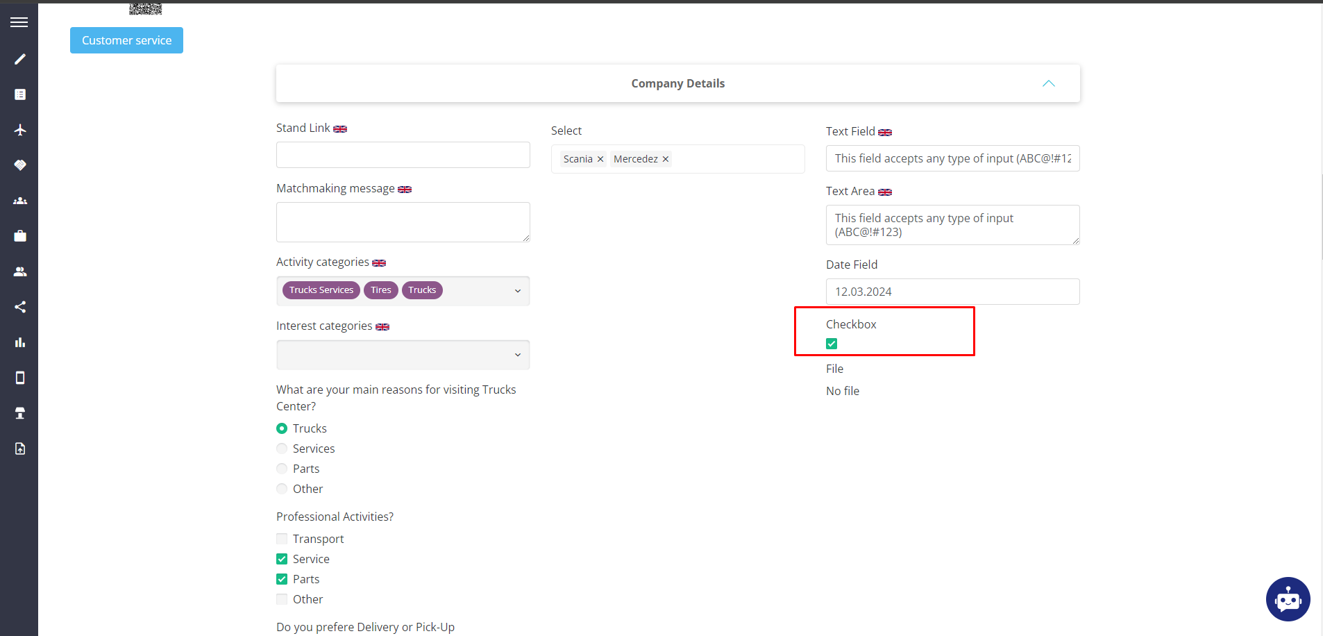 Exhibitor Set - Custom Fields Checkbox Result.png