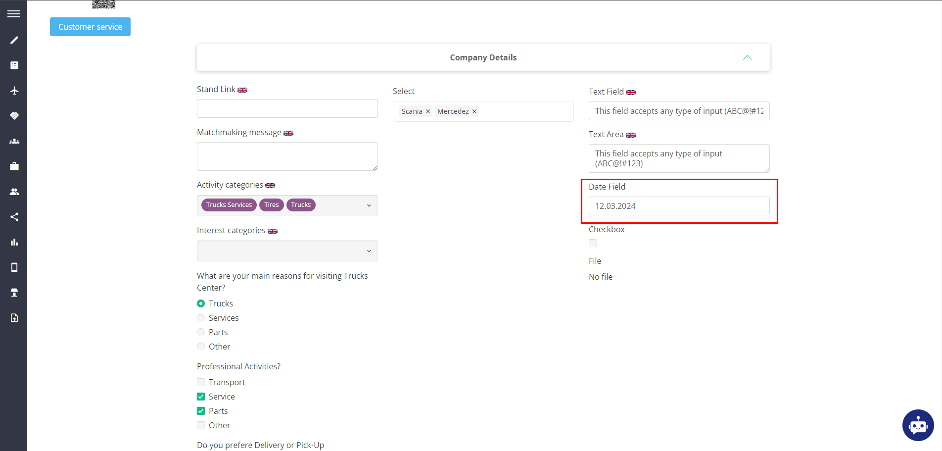 Exhibitor Set - Custom Fields Date Input Result.png